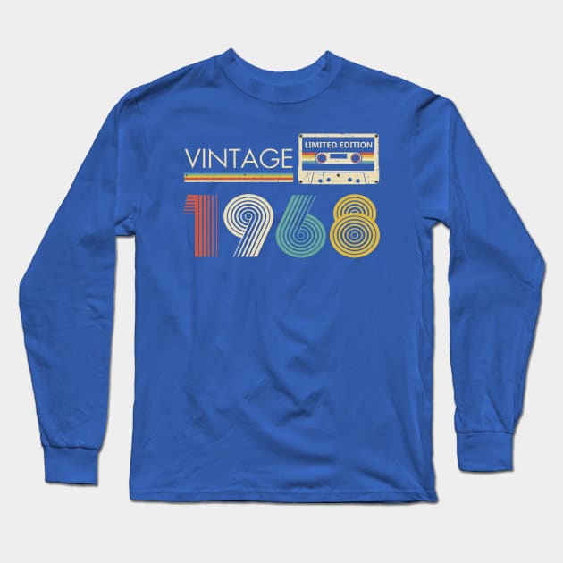 Vintage 1968 Limited Edition Cassette Long Sleeve T-Shirt by louismcfarland